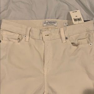 Lucky Brand Ava skinny corduroy off white jeans